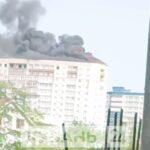 Пожар в ЖК «Фонтаны» в Краснодаре произошел во время монтажа кровли